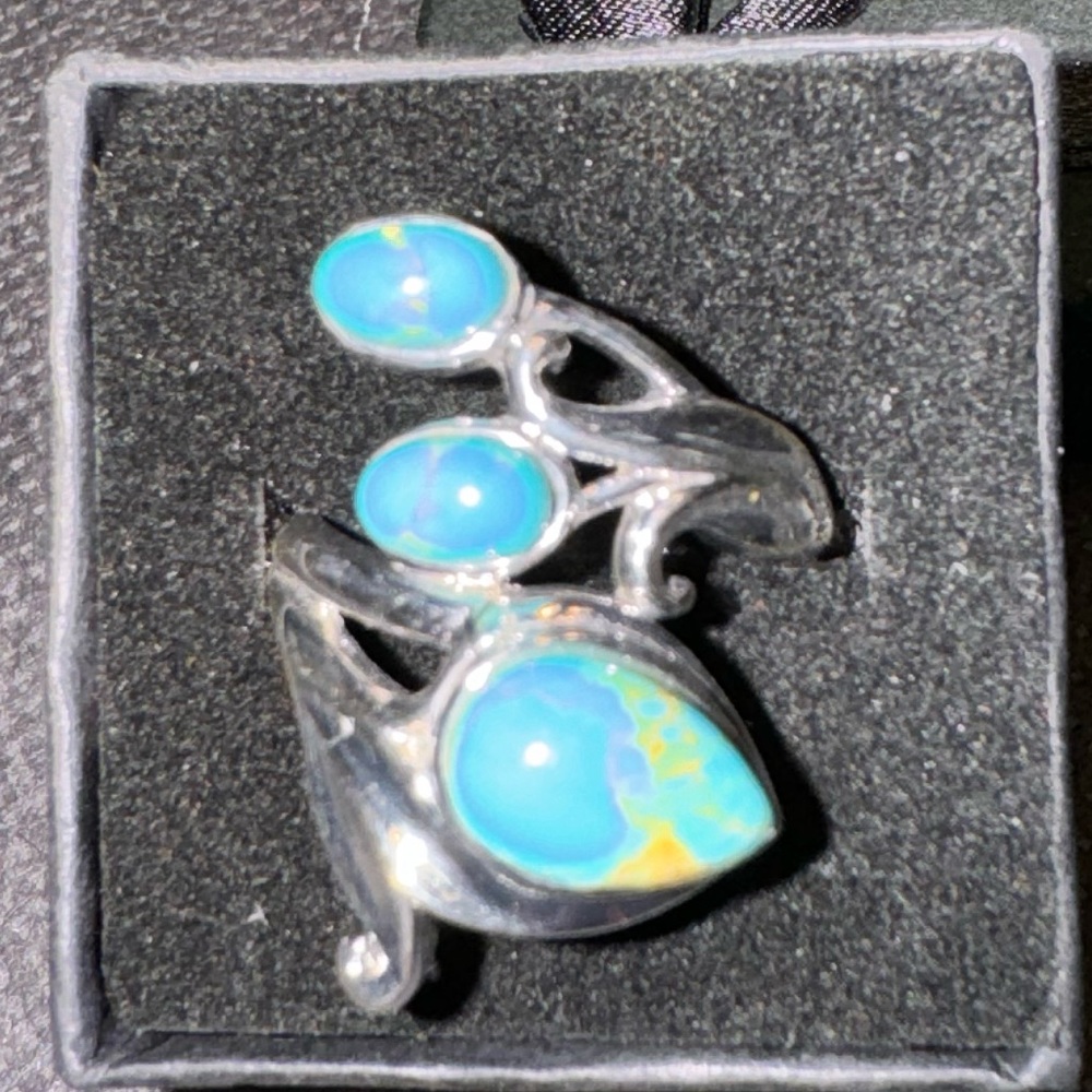 Turquoise 3-Stone Ring